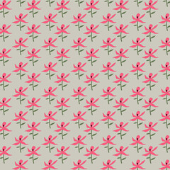 Spring Summer Flowers Design Pattern Texture Background Vector