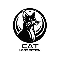 Cat Vector Logo Design