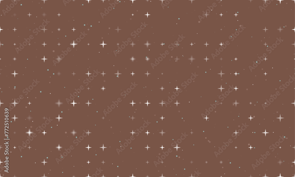 Aufkleber seamless background pattern of evenly spaced white star symbols of different sizes and opacity. vect