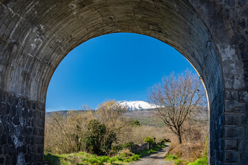 Fototapeta na wymiar Sicily [Italy]-Castiglione and Mt. Etna