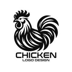 Fototapeta na wymiar Chicken Vector Logo Design