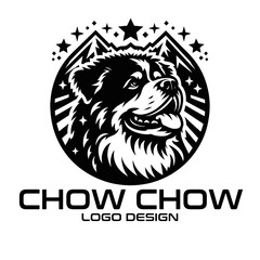 Chow Chow Vector Logo Design