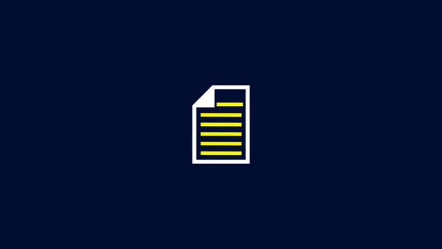 Animated to do list icon designed in flat icon style, business 