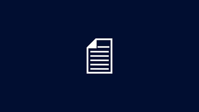 Animated to do list icon designed in flat icon style, business 