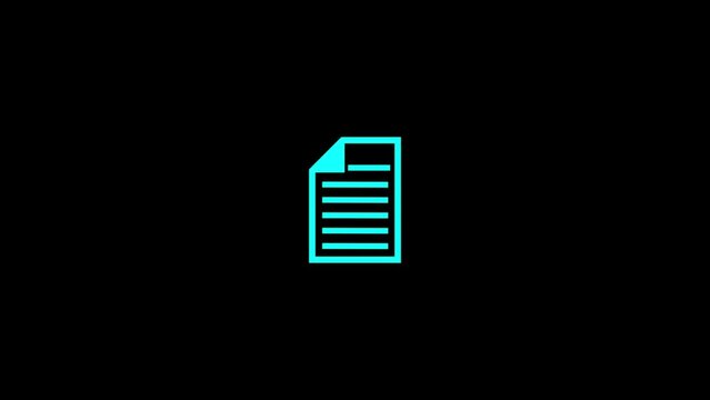 Animated to do list icon designed in flat icon style, business 