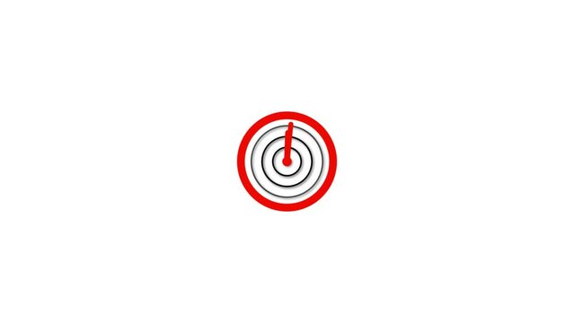  radio wave signal and analog clock background