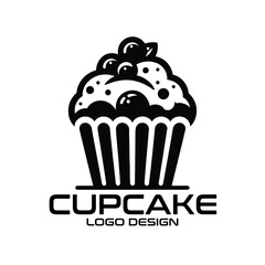 Cupcake Vector Logo Design