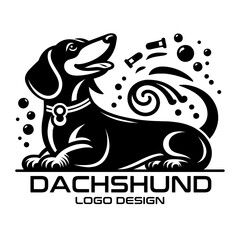 Dachshund Vector Logo Design