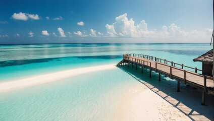 Tropical Beach in Maldives 