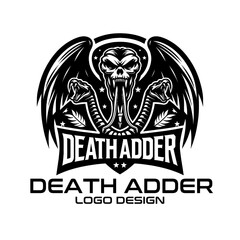 Death Adder Vector Logo Design