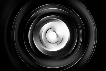 Espiral de colores blanco y negro