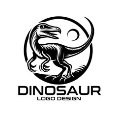 Obraz premium Dinosaur Vector Logo Design