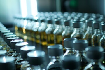 Obraz premium Assorted Bottles Arranged on Table