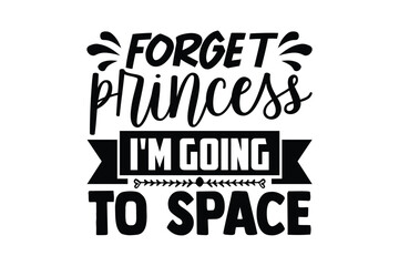 Stylish , fashionable and awesome astronaut typography art and illustrator, Print ready vector  handwritten phrase astronaut T shirt hand lettered calligraphic design. Vector illustration bundle.