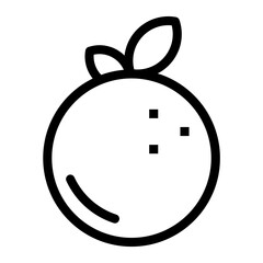 Idea fruit outline icon pack