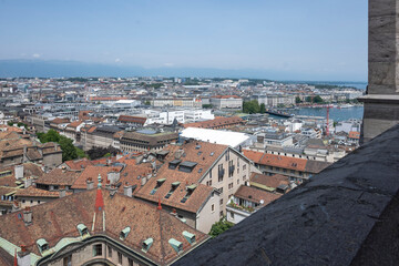 Obraz premium Panoramic view of city of Geneva, Switzerland