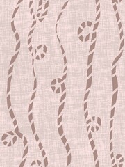 Seamless pattern with ropes or vertical ropes on a light pastel beige background. Suitable for interior, wallpaper, fabrics, clothing, stationery.