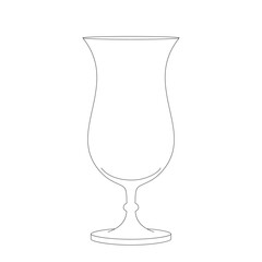 Line Drawing of a Wine Glass