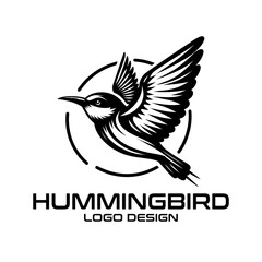 Hummingbird Vector Logo Design