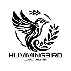 Hummingbird Vector Logo Design © isuru