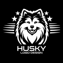 Husky Vector Logo Design