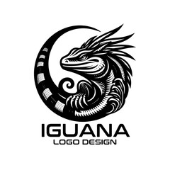 Iguana Vector Logo Design