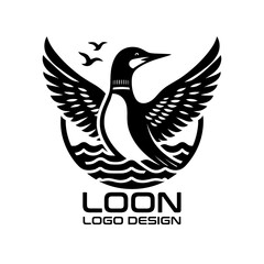 Loon Vector Logo Design