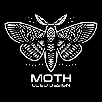 Moth Vector Logo Design
