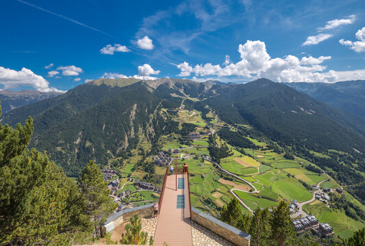 Mirador Roc del Quer in the Pyrenees mountains - Andorra