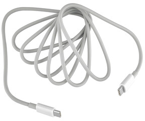 Cable and Type-C connector in white color