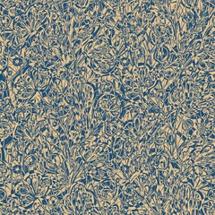 Seamless pattern with an ornament of decorative openwork flowers and lace with cobwebs, hand-drawn graphic pattern, texture. Suitable for interior, wallpaper, fabrics, clothing, stationery.