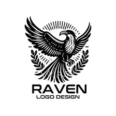 Raven Vector Logo Design