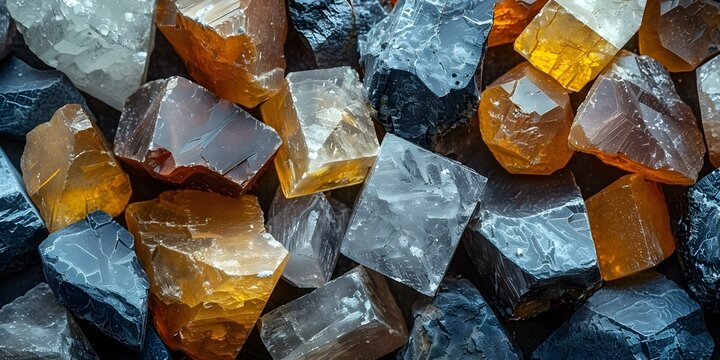 Visually Appealing Stock Image of Mineral Compounds for Lithium-ion Batteries Relevant to Technology and Energy Storage Concepts. Concept Mineral Compounds, Lithium-ion Batteries, Technology