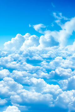 blue sky with clouds