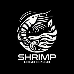 Shrimp Vector Logo Design