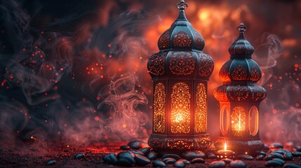  Ramadan Lanterns in the Night