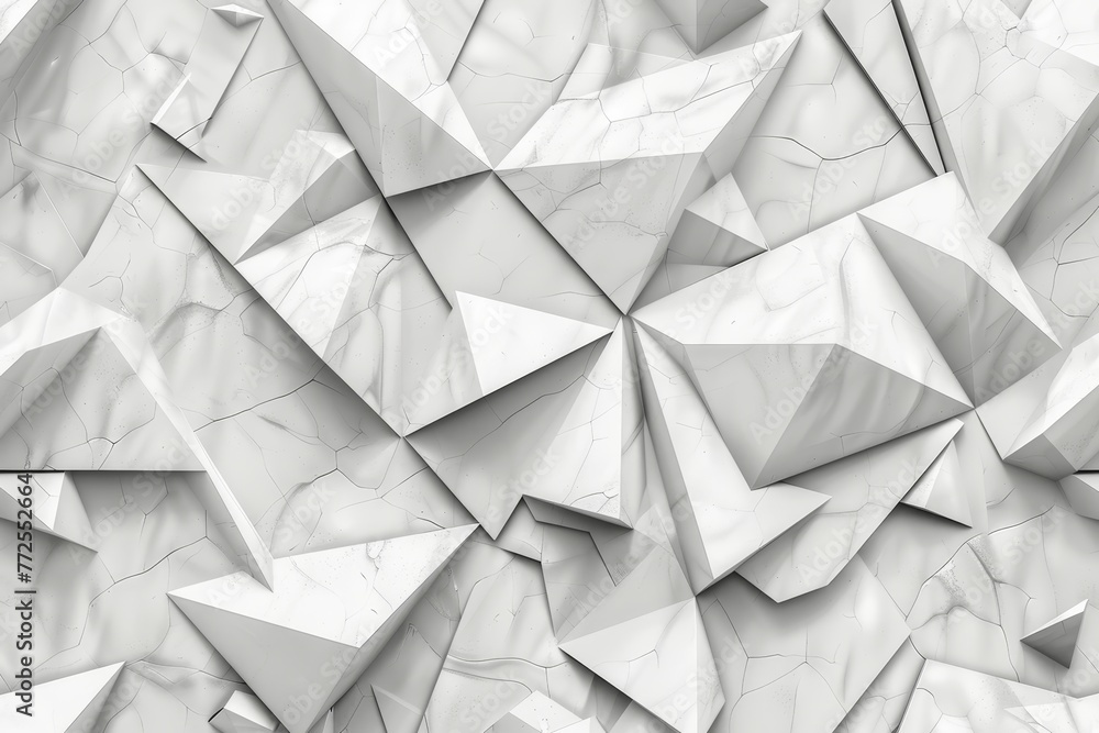 Poster geometric polygon triangle pattern on white gray background for futuristic digital science concept