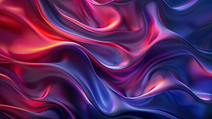 Obraz premium Curvy Blue Surfaces. Modern Abstract 3D Background. abstract blue background with layers of silk folded drapery