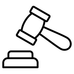 Regulation Hammer Icon Element For Design