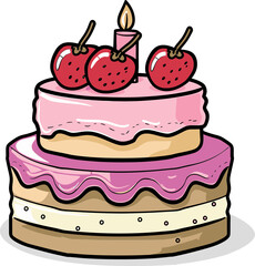 The Digital Dessert Crafting Delectable Delights with Cake Vector Art