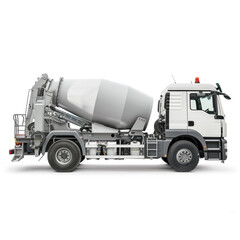 concrete mixer on a plain white background.