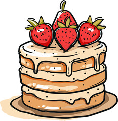 Cake Vector Dreamscape A Journey through Sugary Realms