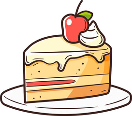 Vectorized Cake Creations Navigating Sweetness