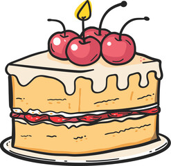 Digital Decadence Exploring Cake Vector Dreams