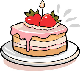 Pixelated Pastries Exploring Cake Vector Wonders