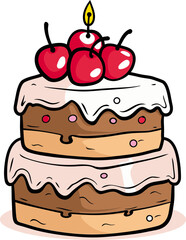 Cake Vector Symphony Navigating Sweet Confections