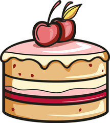 Cake Vector Carnival Navigating Sugary Delicacies