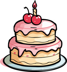 Vectorized Confections Crafting Cake Vector Wonders