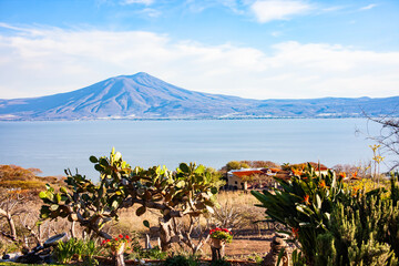 panoramic view of the lake Chapala in Mexico