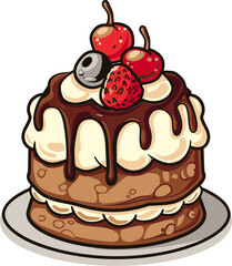 Confectionary Chronicles Documenting Recording and Chronicling the Rich Colorful and Fascinating History and Evolution of Cake Illustration Art and Design